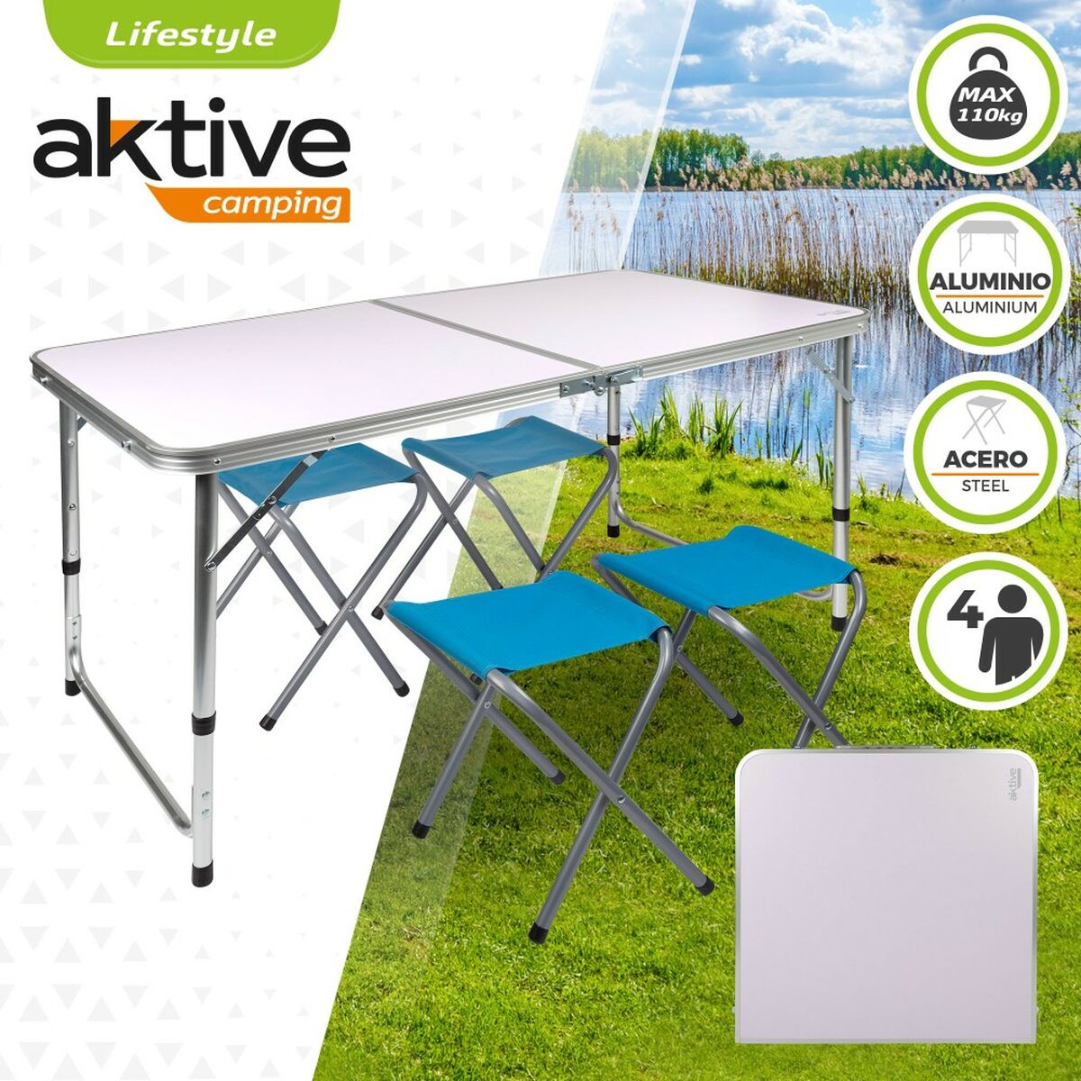 Stôl Aktive 120 x 70 x 60 cm